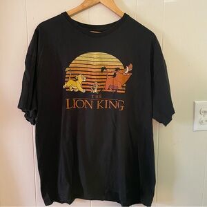 Disney The Lion King Black 100% Cotton T-Shirt XL